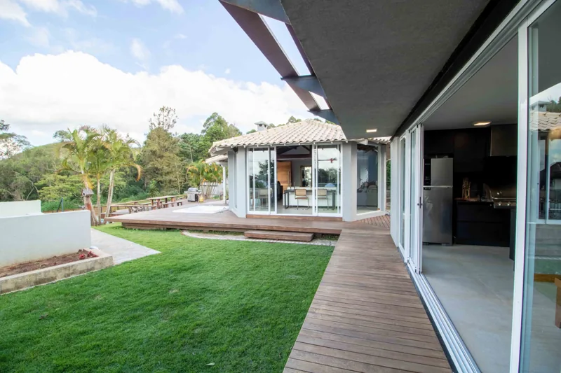 Florida home with large sliding glass doors before hurricane season
