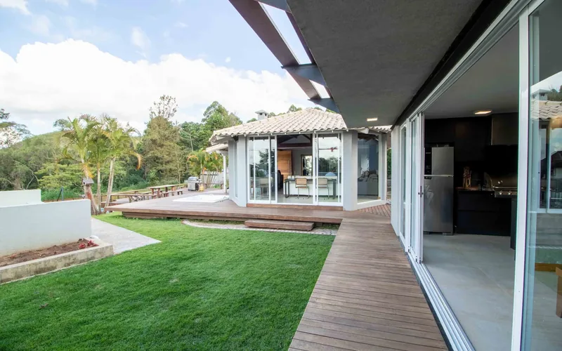Florida home with large sliding glass doors before hurricane season