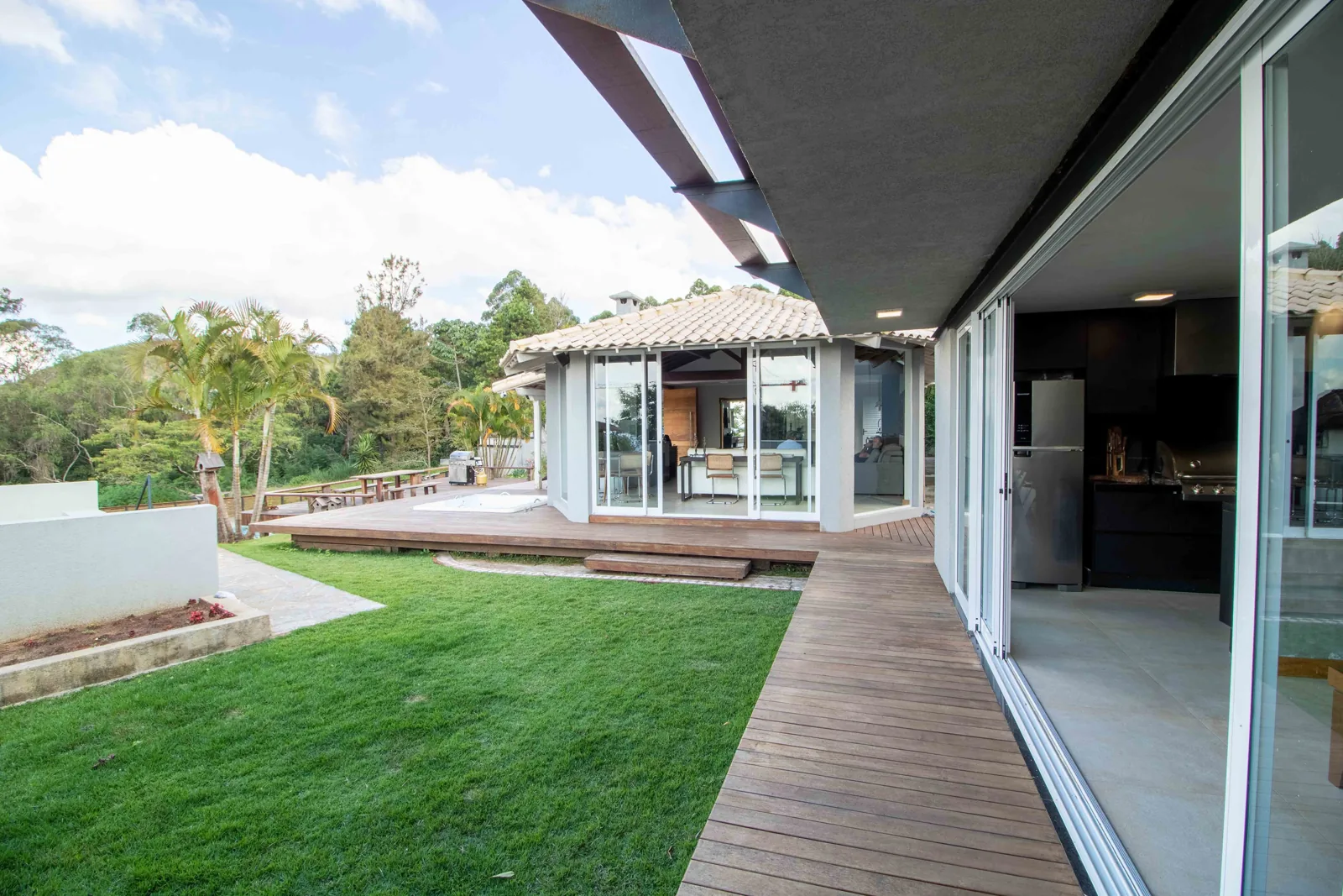Waterfront Stuart-area home with large multi-panel sliding glass doors